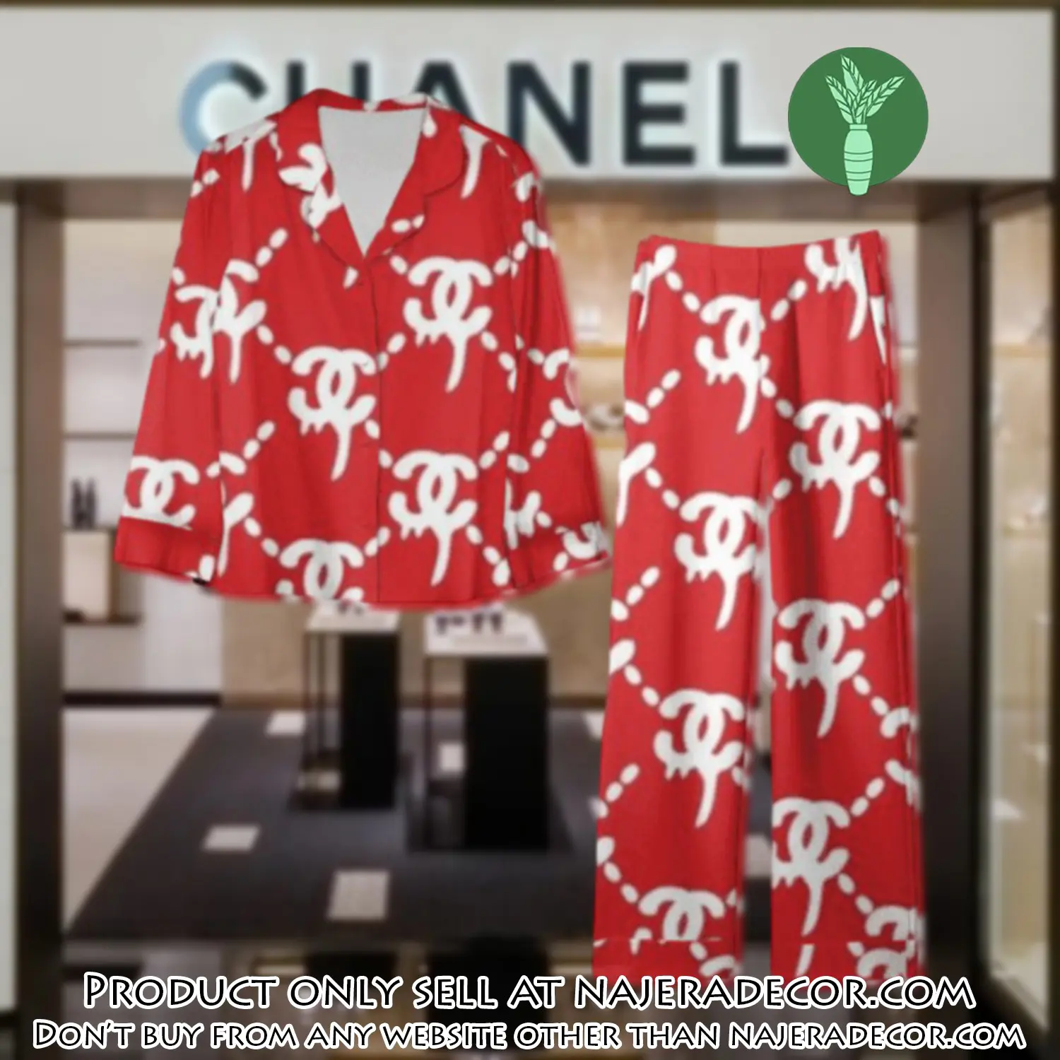 Trending luxury chanel satin pajama set pjs1038 njr3812845